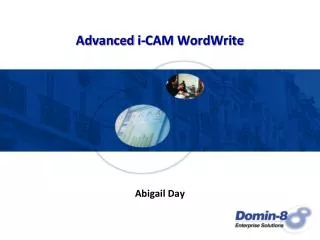 Advanced i-CAM WordWrite