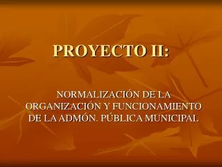 proyecto ii
