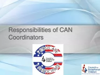 Responsibilities of CAN Coordinators