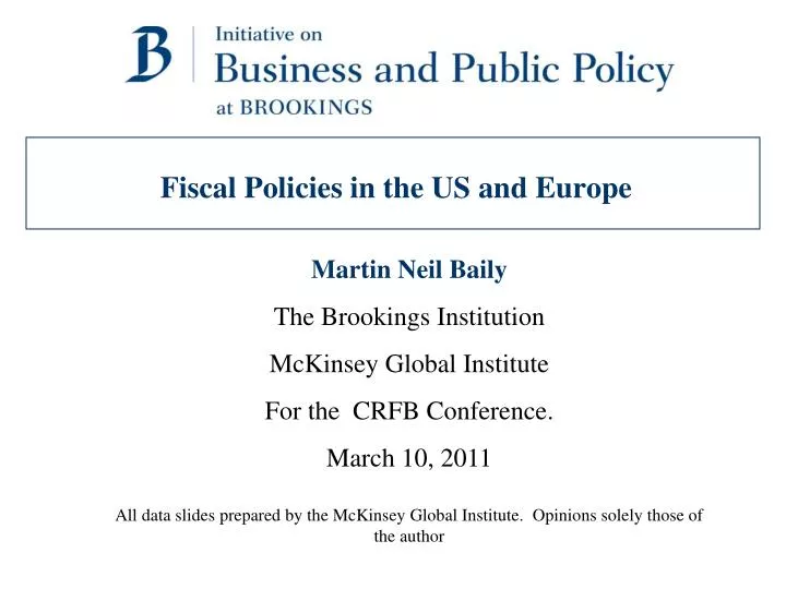 fiscal policies in the us and europe