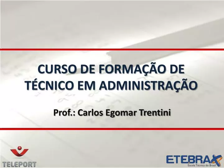 curso de forma o de t cnico em administra o