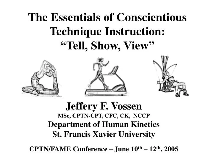 the essentials of conscientious technique instruction tell show view