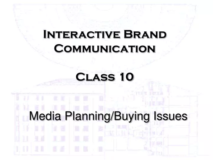 media planning buying issues