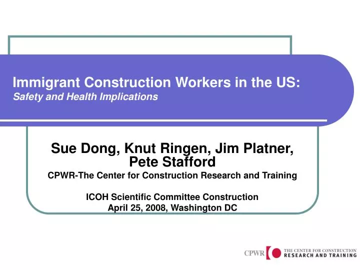 immigrant construction workers in the us safety and health implications