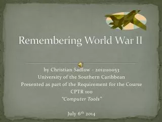 Remembering World War II