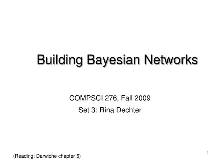 building bayesian networks