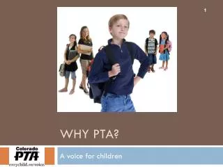 Why PTA?