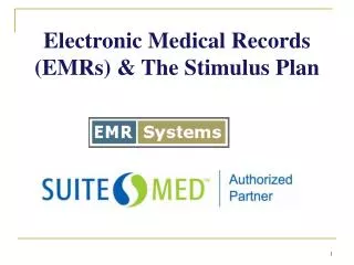 electronic medical records emrs the stimulus plan