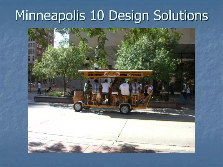 minneapolis 10 design solutions
