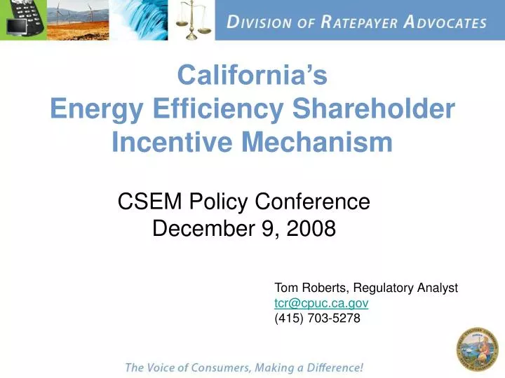 california s energy efficiency shareholder incentive mechanism