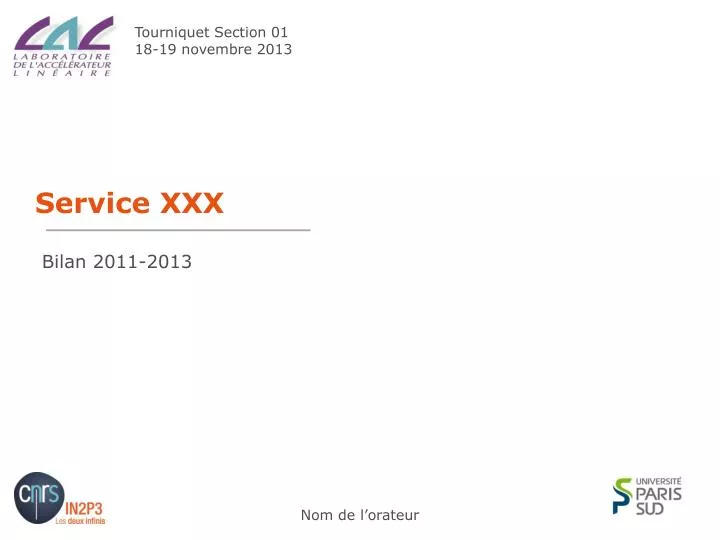 service xxx