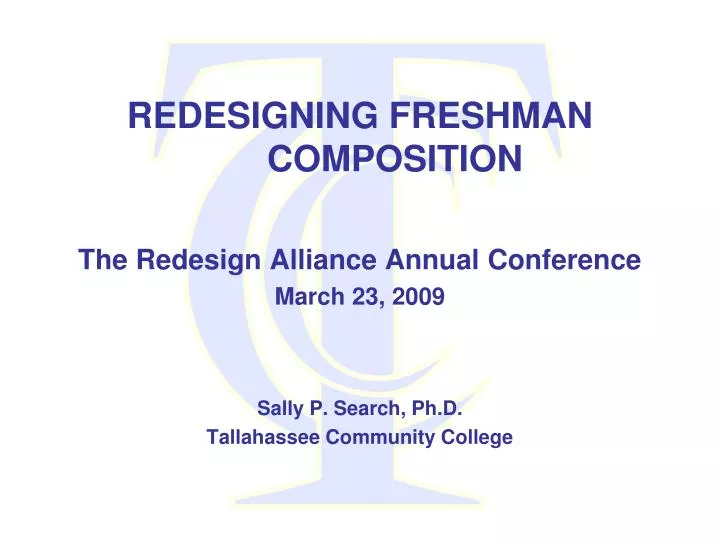 redesigning freshman composition