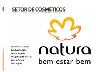 setor de cosm ticos
