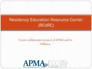 Residency Education Resource Center (REdRC)