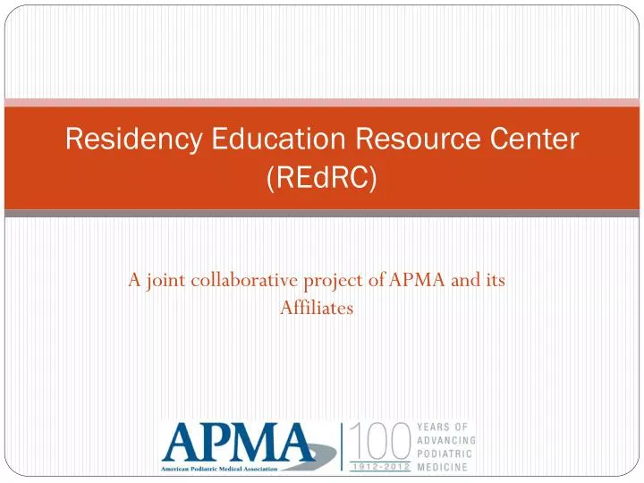residency education resource center redrc