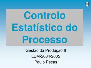 controlo estat stico do processo