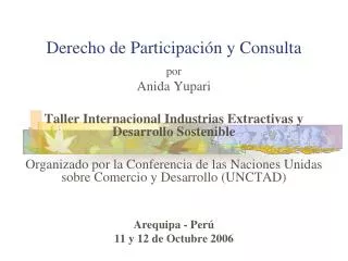 derecho de participaci n y consulta