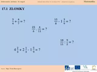 17 1 zlomky