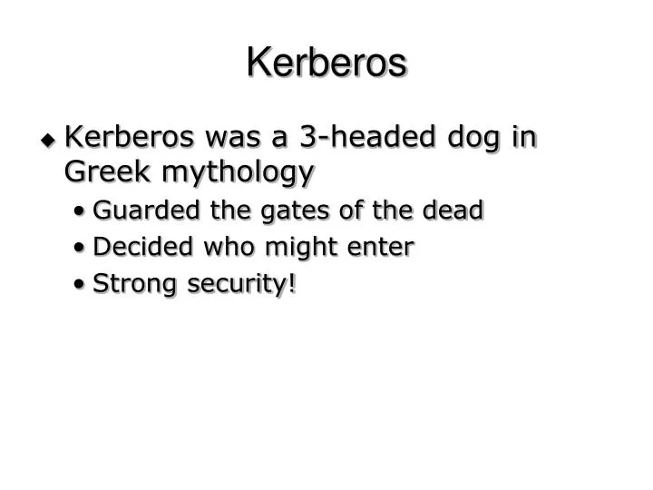 kerberos