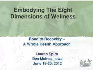 Embodying The Eight Dimensions of Wellness
