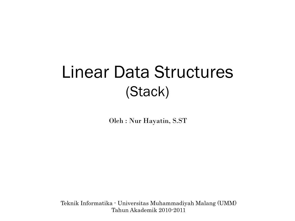 PPT - Linear Data Structures (Stack) PowerPoint Presentation, free ...