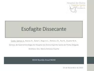 esofagite dissecante