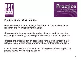 Practice: Social Work in Action