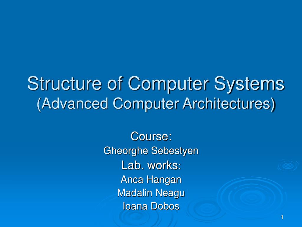PPT - Structure of Computer Systems (Advanced Computer Architectures ...