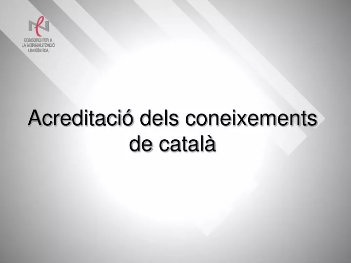 acreditaci dels coneixements de catal