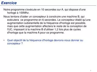 exercice