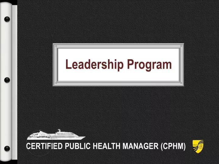 certified public health manager cphm