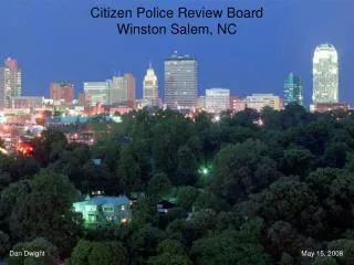 Citizen Police Review Board Winston Salem, NC