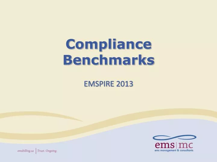 compliance benchmarks