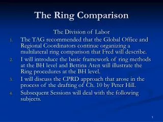 The Ring Comparison
