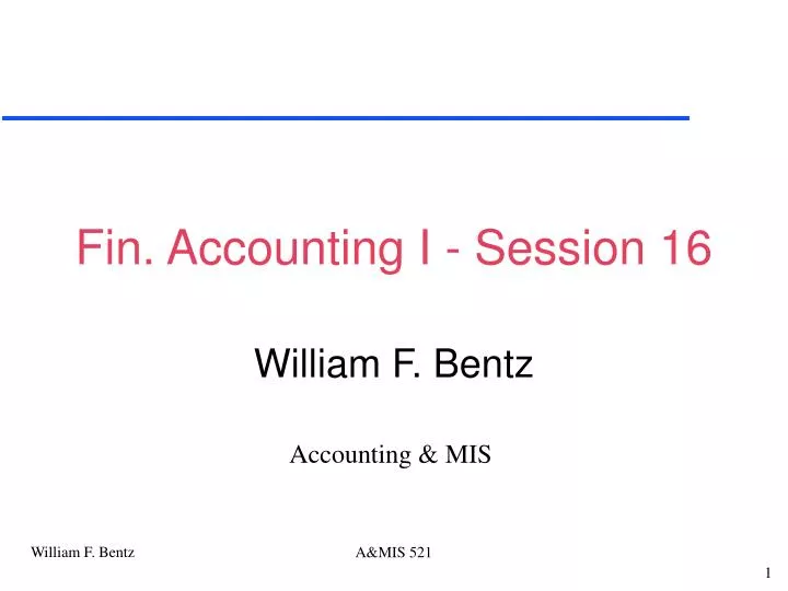 fin accounting i session 16