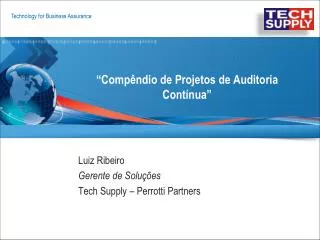 comp ndio de projetos de auditoria cont nua