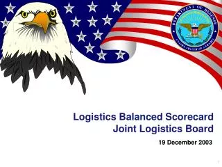 Logistics Balanced Scorecard Joint Logistics Board