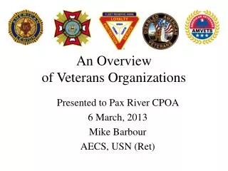 An Overview of Veterans Organizations