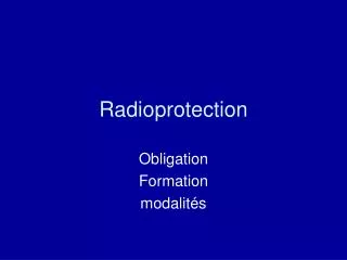 radioprotection