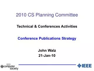 2010 CS Planning Committee