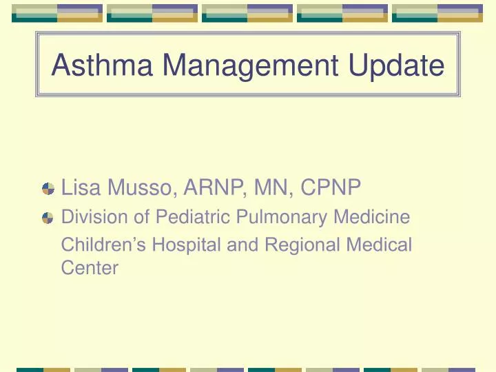 asthma management update