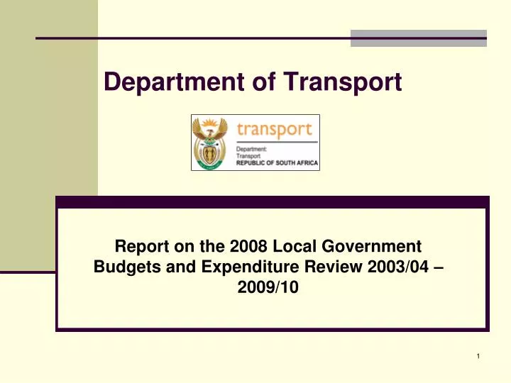 department of transport