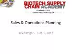 Sales &amp; Operations Planning - slide 1