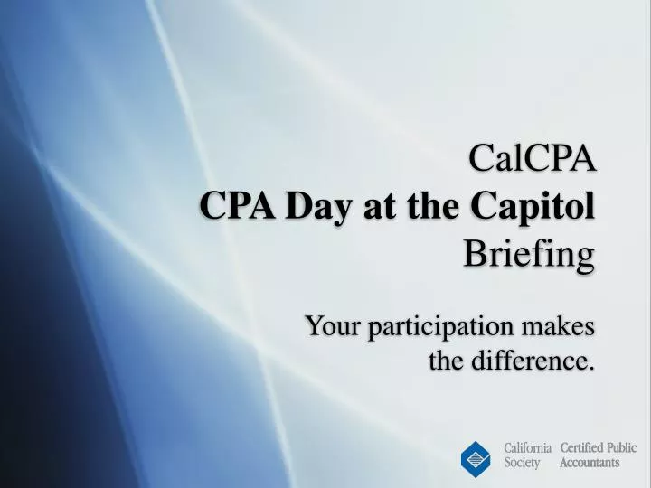 calcpa cpa day at the capitol briefing