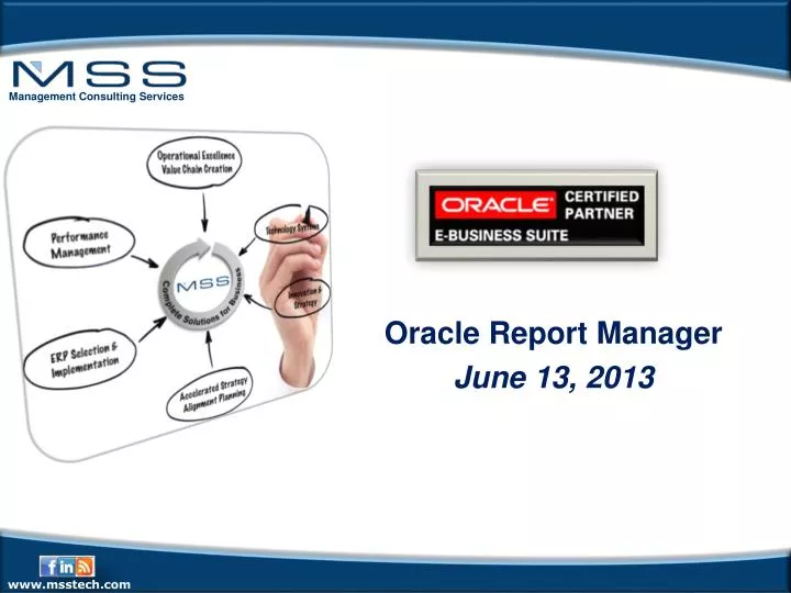 oracle report manager june 13 2013