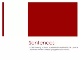 Sentences