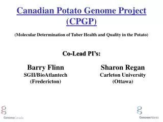 Barry Flinn SGII/BioAtlantech (Fredericton)