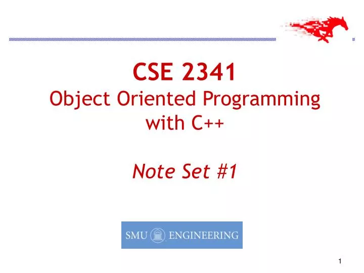 cse 2341 object oriented programming with c note set 1