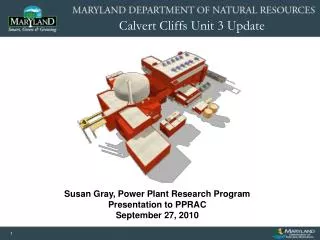 Susan Gray, Power Plant Research Program Presentation to PPRAC September 27, 2010