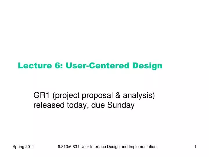 lecture 6 user centered design